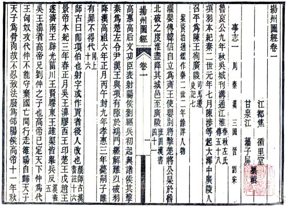 嘉庆扬州府图经 8卷 江藩 焦循纂 阮元修 嘉庆11年刻本 PDF下载