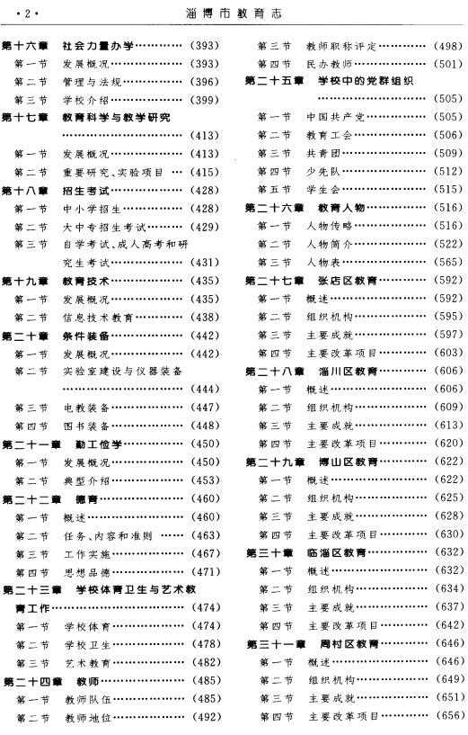 淄博市教育志（1986-2000）2001版 PDF下载