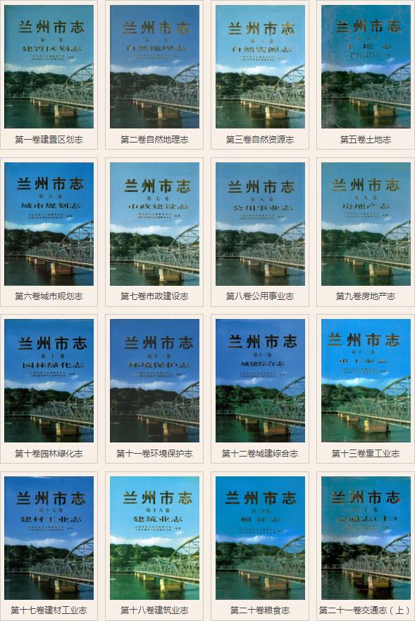 兰州市志（63卷 共95册） PDF下载