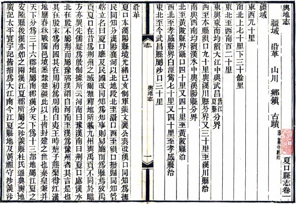 民国夏口县志 22卷 吕寅东纂 侯祖畲修 民国9年刻本 PDF下载