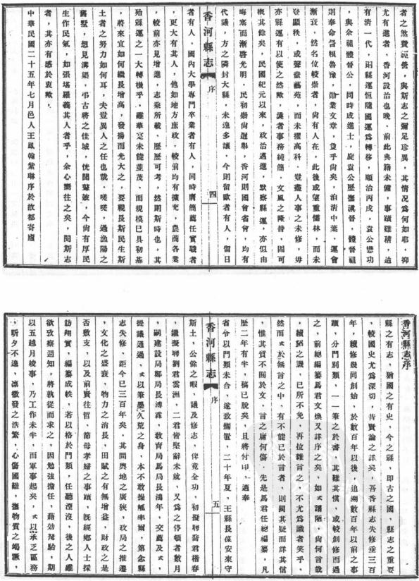 民国香河县志 乾隆永清县志 光绪续永清县志 PDF下载