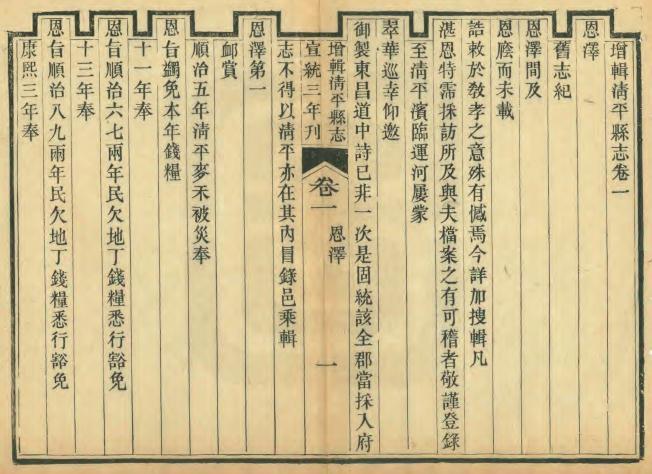 宣统增辑清平县志 16卷 陈钜前 傅秉监修 张敬承纂 宣统3年刻本 PDF下载