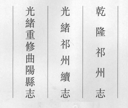 民国祁州志 光绪祁州续志 光绪重修曲阳县志PDF电子版网盘下载