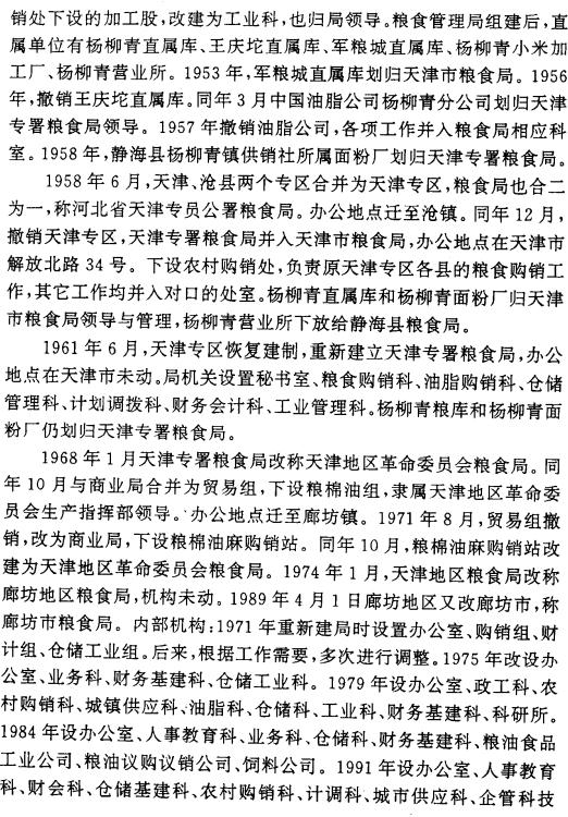 廊坊市粮食志 1997版 PDF下载