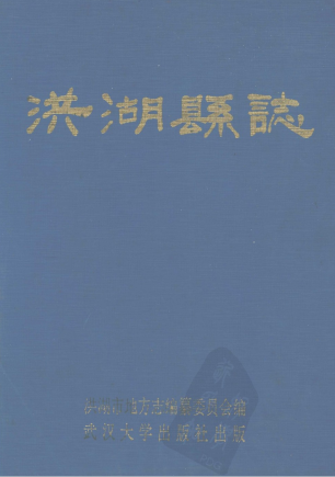 洪湖县志PDF电子版网盘下载