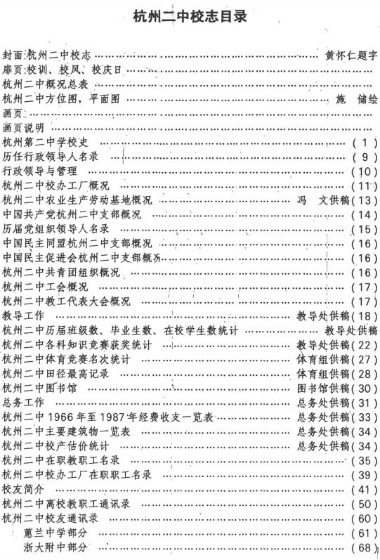 杭州二中校志（1899-1989） PDF下载