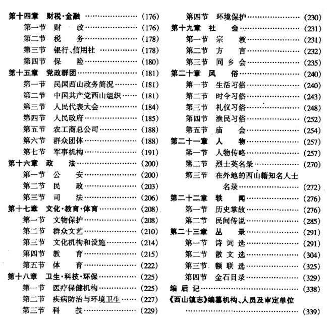 苏州市吴中区西山镇志（今金庭镇）2001版 PDF下载