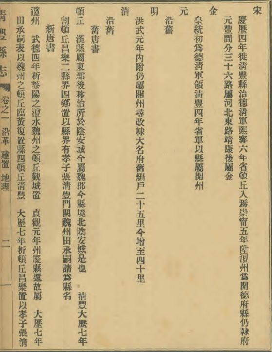 民国清丰县志 10卷 民国3年铅印本（国图版） PDF下载