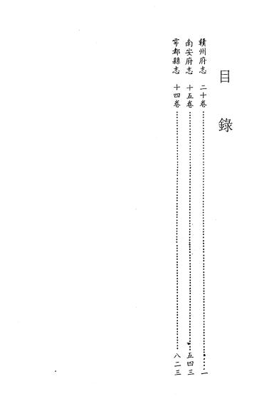 天启赣州府志 康熙南安府志 康熙雩都县志 PDF下载