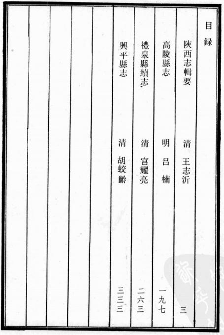 道光陕西志辑要 明吕泾野先生高陵县志 民国礼泉县续志 乾隆兴平县志 光绪兴平县续志 PDF下载