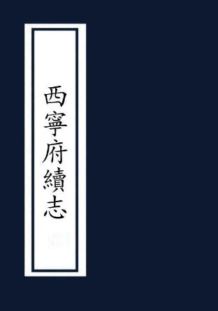民国西宁府续志 10卷 民国27年铅印本 PDF下载