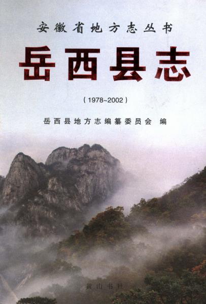 岳西县志(1978-2002)PDF电子版网盘下载