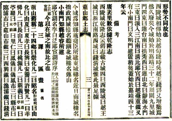 民国萧山乡土志 王铭恩纂 民国11年铅印本 PDF下载