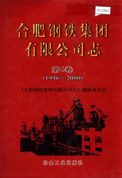 合肥钢铁集团有限公司志 第四卷PDF电子版网盘下载