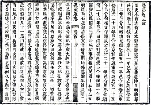 民国蓬溪近志 14卷 曾世礼纂 伍彝章修 民国24年刻本 PDF下载