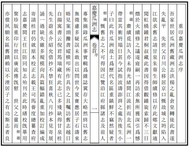 嘉庆瓜洲志 8卷 民国12年铅印本 PDF下载