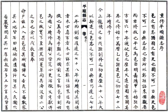 康熙平顺县志 10卷 杜之昂修 申昌先纂 康熙刻本 PDF下载