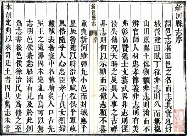 康熙新河县志 10卷 王汝翰纂修 康熙18年刻本 PDF下载