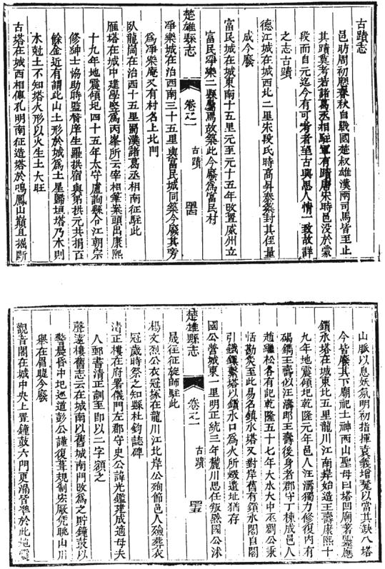 嘉庆楚雄县志 10卷 嘉庆23年刻本 PDF下载