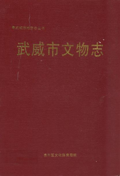 武威市文物志PDF电子版网盘下载