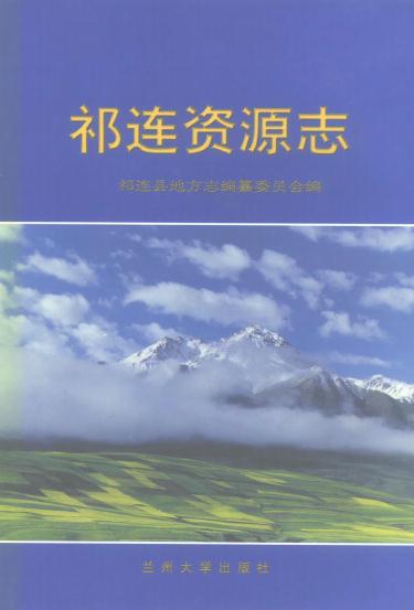 祁连资源志（1999版） PDF下载