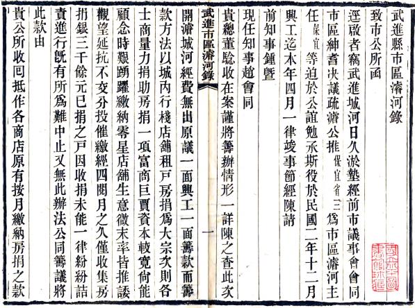 民国武进市区浚河录 PDF下载