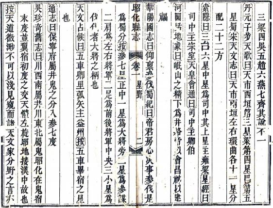 乾隆昭化县志 六卷 李元纂修 乾隆五十年刻本 PDF下载