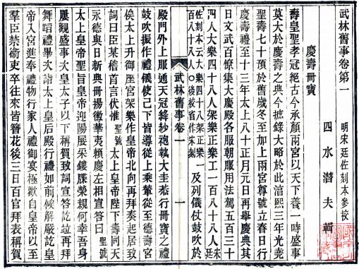 武林旧事 10卷 周密撰 光绪3年正修堂丁氏刻本 PDF下载
