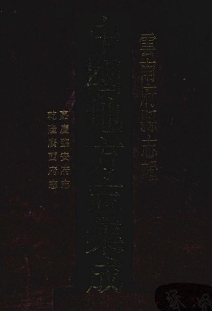嘉庆临安府志 乾隆广西府志 PDF下载